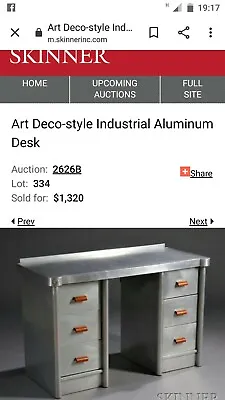 £4500 • Buy Iconic Furniture Industrial Aircraft Aluminium Bedroom Tallboy Wardrobe Tables 