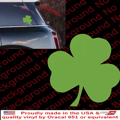 Shamrock Lucky Leaf Clover St Patrick's Vinyl Die Cut Decal Fast Racing RC140 • $3.50