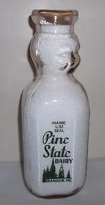 Pine State Dairy Bangor ME. Pyro Baby Face Milk Bottle Penobscot County • $49.99