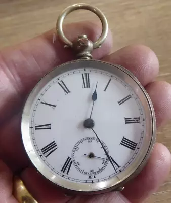 Antique Gents  Silver  Pocket Watch • $14.52