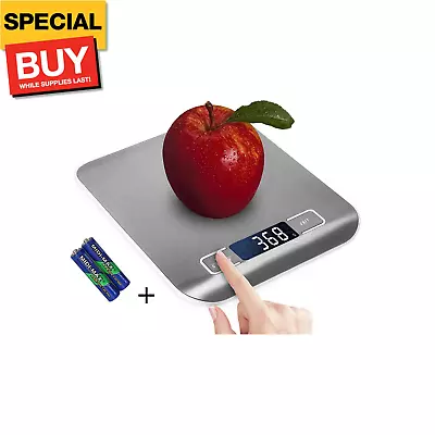 Digital Kitchen ScaleFood Scale For Meat Baking WeightUnit Gram OZ Lb Up 11 Lb • $14.99