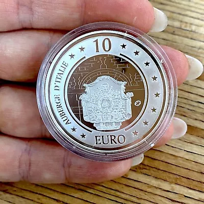 2010 Malta Auberge D Italie LM10 Silver COIN PROOF Uncirculated Maltese Lira • $64.90