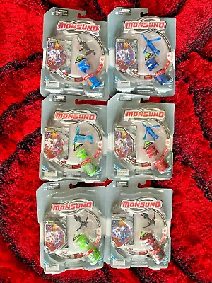 LOT 6 New Sealed MONSUNO DELUXE BOOSTER PACK Super Power Figure   Core  Cards • $87