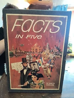 1967 Facts In Five Bookshelf Game By 3M Game Of Knowledge VINTAGE  • £8.04