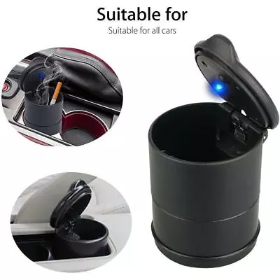 £4.69 • Buy Auto Car Ashtray Cigarette Cup Ash Holder LED Light Lid Portable Detachable