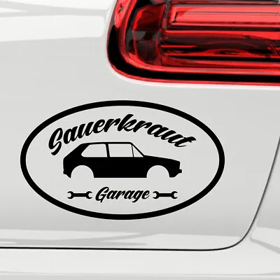 Car Sticker Sticker Sauerkraut Garage Golf 1 GTI Folk Rod • $6.28