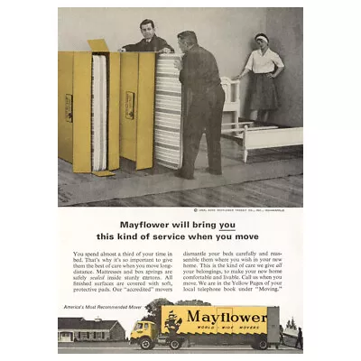 1965 Mayflower: Will Bring You This Kind Of Service Vintage Print Ad • $6.75