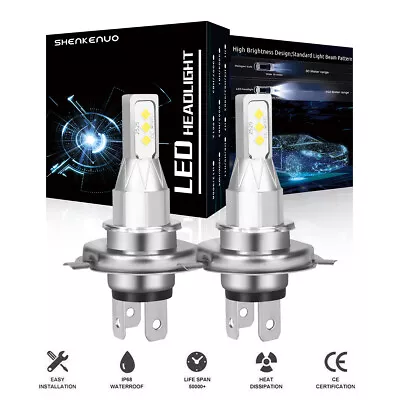 For Honda CR-V 1998-2001 2002 LED Headlight High/Low Beam White Light Bulbs 2pcs • $14.99