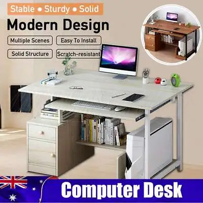 $92.85 • Buy Office Computer Desk Laptop Table Study Workstation Storage Cabinet Home Drawer