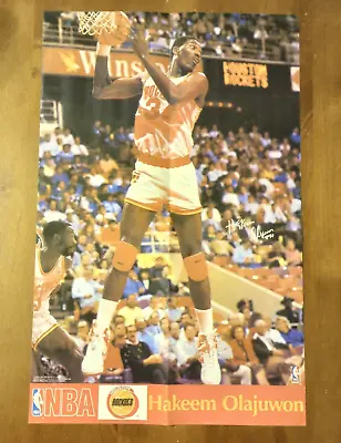 Vintage Hakeem  The Dream  Olajuwon 11 X 17 Poster - NBA Houston Rockets - Akeem • $8.99