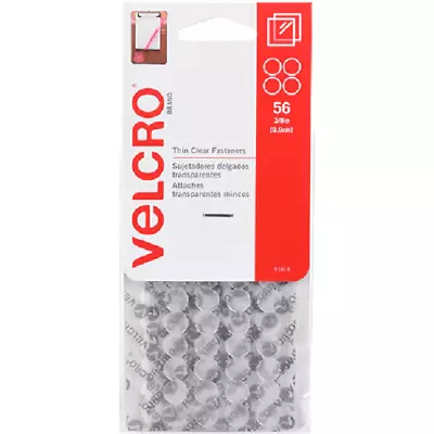 NEW Velcro Brand Stick-On Hook And Loop Dots 9mm Clear Pack 56 Adhesive Fastener • $24.95