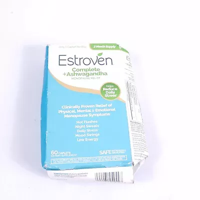 ONLY 45 Estroven Complete + Ashwagandha Multi-Symptom Menopause Relief EXP:2024 • $19.08