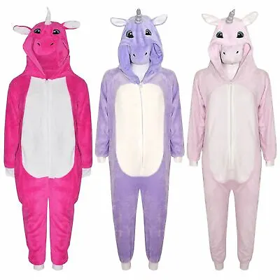 Kids Fleece A2Z Onesie One Piece Animal Pyjamas Unicorn World Book Day Costume • £6.99
