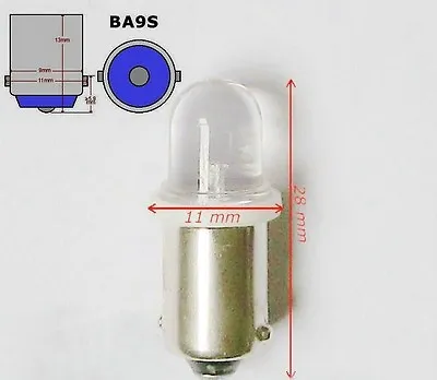 BA9S LED Bulb - 24V Cool White- T10 T5 Auto Map Dome Accessory LED Bulb - 2 Pcs • $12.95