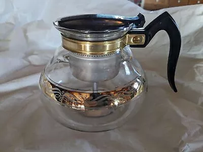 Old Vintage Cory 8 Cup Perculator Coffee Tea New Kitchen Pot Glass Retro Brewed • $29.95