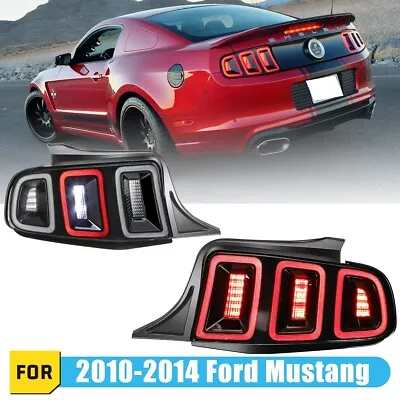 Tail Lights For 2010-2014 Ford Mustang Sequential Signal Brake Taillights • $399.99