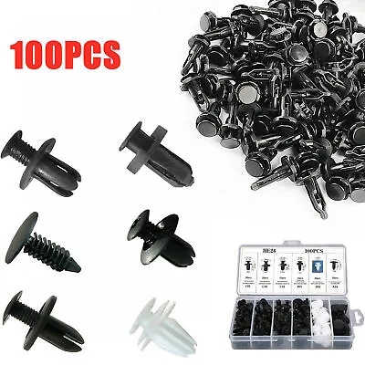 100PCS Accessories Clip Trim Car Push Pin Rivet Bumper Door Panel Retainer Kits • $9.59