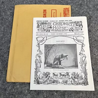 Dec 1 1972 The Chronicle Of The Horse -   Silent Watch   Vol XXXV #68 • $59.01