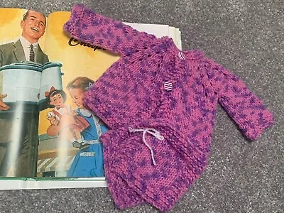 Premature Preemie Baby Boy Girl Knitted Matinee Cardigan & Bonding Crib Cloth • £14.99