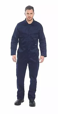 Portwest S999 Euro Work Polycotton Coverall Mechanic Jumpsuit Safety Overalls • $39.02