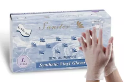 Sanitex® (LG-2390) 4 Mil Vinyl Gloves - Powder-Free General Purpose Hand Protect • $9.99