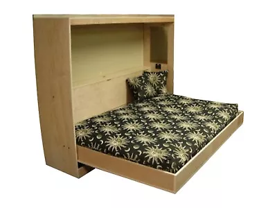 Horizontal Murphy Bed Plan Queen Wall Bed Plans DIY Furniture • $28.95
