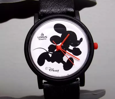 Men's MICKEY MOUSE Water-Resistant Watch By LORUS W/ New Battery - Works Great! • $19.50