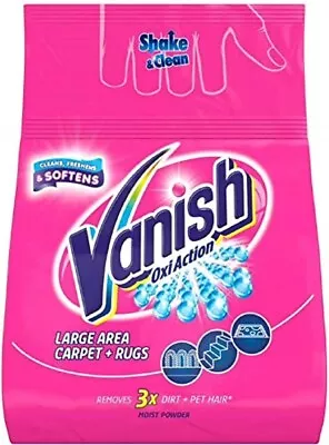 Vanish Carpet Cleaner + Upholstery Power Powder Large Area Cleaning 650 G • £7.95