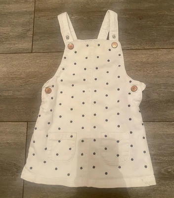 £0.99 • Buy Baby Girl Dungaree Dress 12-18 Months