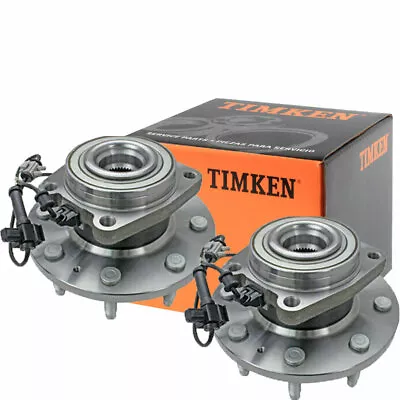 4WD TIMKEN Front Wheel Hub Bearings For Chevy Silverado Sierra 2500 HD SRW W/ABS • $275.35