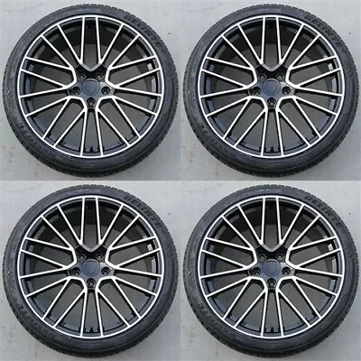 (4)set 22  22x10/22x11.5 5x130 Wheels & Tires Pkg Porsche Cayenne Turbo Gts S. • $2349.05