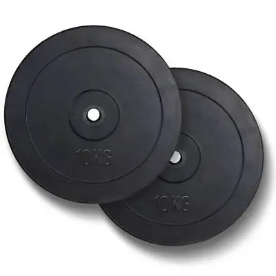 Olympic Rubber Bumper Weight Lifting Plates Set Home Gym Training Exercise Disc • £22.99