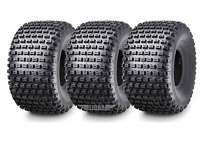 Full Set 3 Wheeler ATV Tires 22X11-8 22x11x8 Dimple Knobby 10026 4PR DEEP TREAD • $182.11