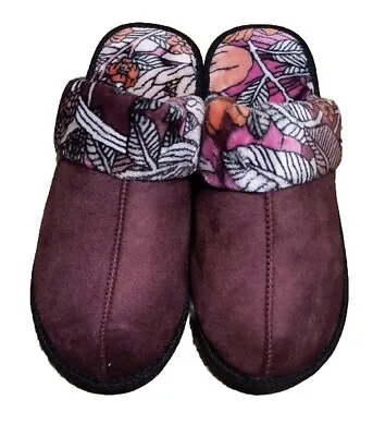 NWT Vera Bradley Women Cozy Slippers Shoes In Bohemian Blooms Floral Size L 9-10 • $38