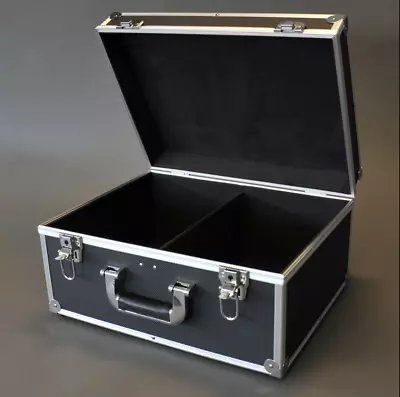 Dj 7  Record Box / Flight Case Holds 200 - Black +24hdel • £54.99