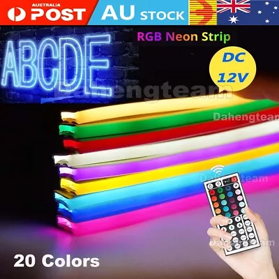 1-20M RGB LED Neon Strip Light Rope Wifi Bluetooth Music Controller 12V Adv Sign • $6.99