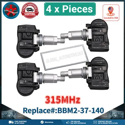 4Pcs Tire Pressure Sensor TPMS For Mazda 2 3 5 6 CX7 CX9 MX5 BBM2-37-140 • $26.96