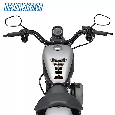 Tank Pad Fuel Tank Sticker Protector Fit For Harley Sportster XL 883 1200 • $13.11