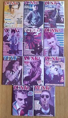 Full Set Of 11 Punk Lives Repro Mags Pistols Clash Damned Oi Skin Punks Not Dead • £50