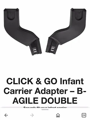 £79 • Buy CLICK & GO Infant Carrier Adapter – B-AGILE DOUBLE For Maxi Cosi, Cybex