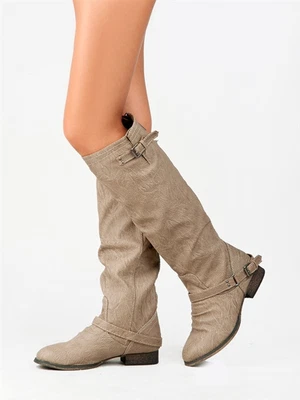 $29.99 • Buy Breckelles Womens Outlaw-81 Western Riding Equestrian Knee High Casual Boots