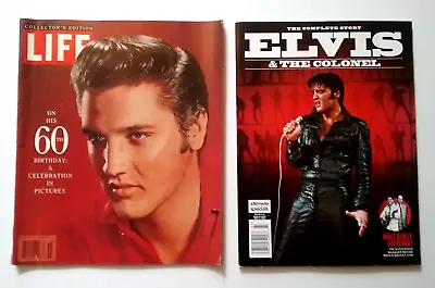 Two Elvis Presley Magazines  Life 60th Celebration  And  Elvis And The Colonel • $7.99