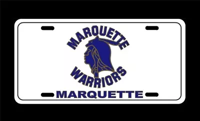 University Of Marquette Warriors Alumni College License Plate Tag  • $15.95