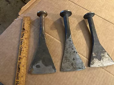 Antique Vintage Set CAULKING IRON Chisels Shipwright Tools Chesapeake Bay Wood  • $21