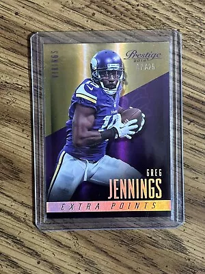 2014 Prestige Greg Jennings Extra Points Silver /25 Minnesota Vikings #146 • $0.99