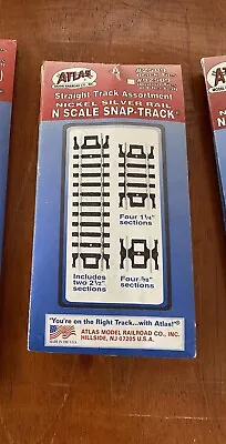 Atlas #2509 Straight Track Assortment N Scale Snap-track Nickle Silver Rail • $10
