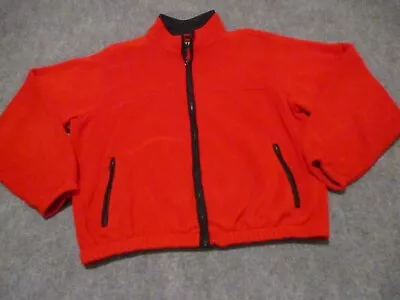 Eddie Bauer Jacket Men's Extra Large Tall Red EBTEK Full Zip Fleece Polartec • $31.99