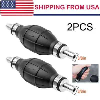 Pair 3/8'' Hand Primer Bulb Outboard Car Marine Boat Gas Fuel Line Pump • $7.39