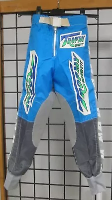 NOS Vintage MRM Trophy Sport Motocross VMX Made In USA Boy's Pants • $59.99