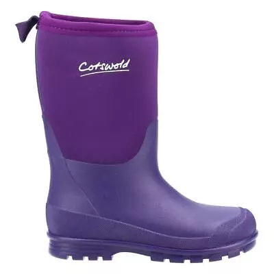 Cotswold Girls Wellies Purple Kids School Wellington Boot SIZE • £26.99